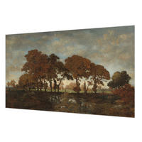FOTOTAPETE 416x254 cm - Idyllische Landschaft - Weiß, Textil (416/254cm) - Wallfluent