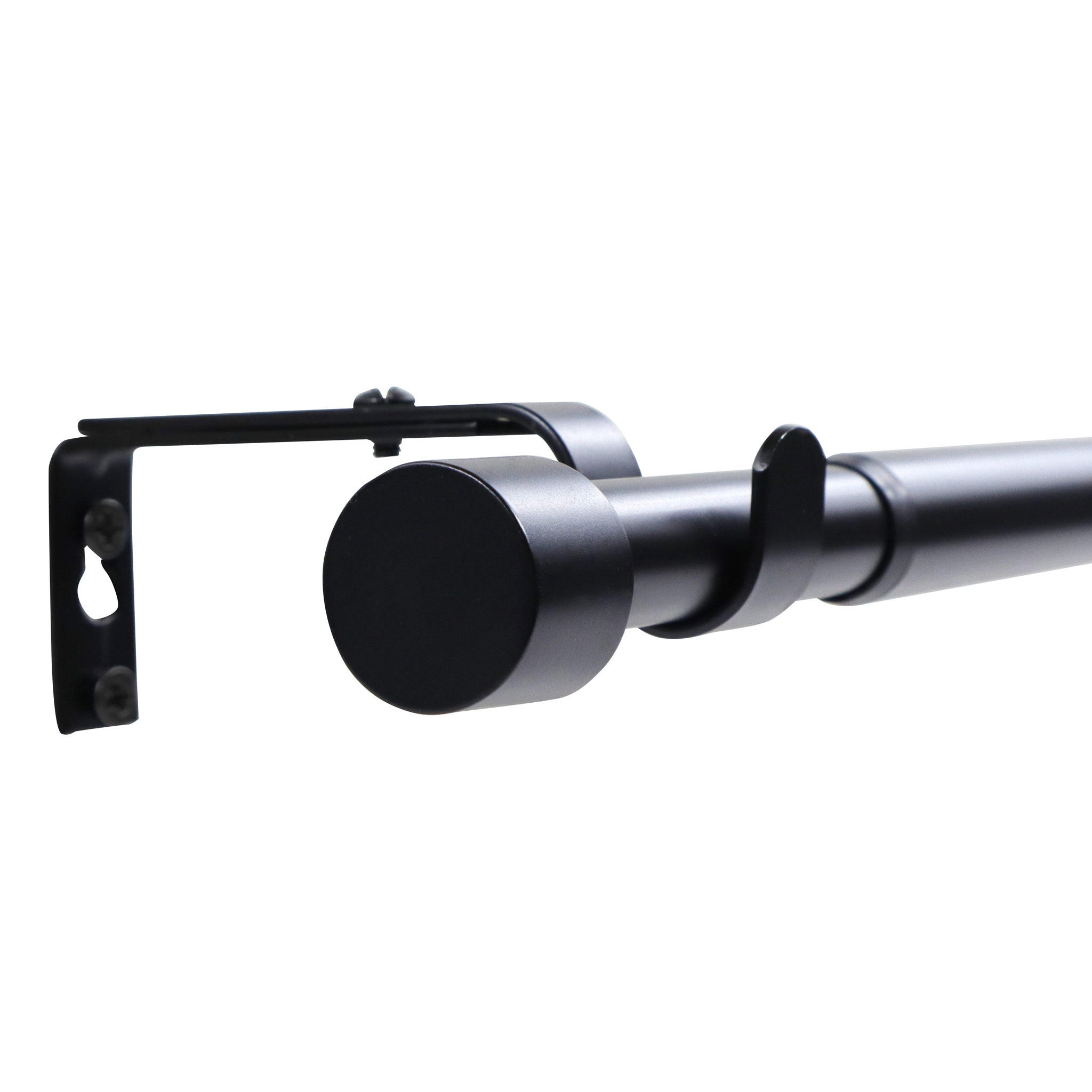 GARDINENSTANGE ausziehbar 70-120cm 1-Lauf Flexa - Schwarz, Metall (70cm) - Deco-Raum