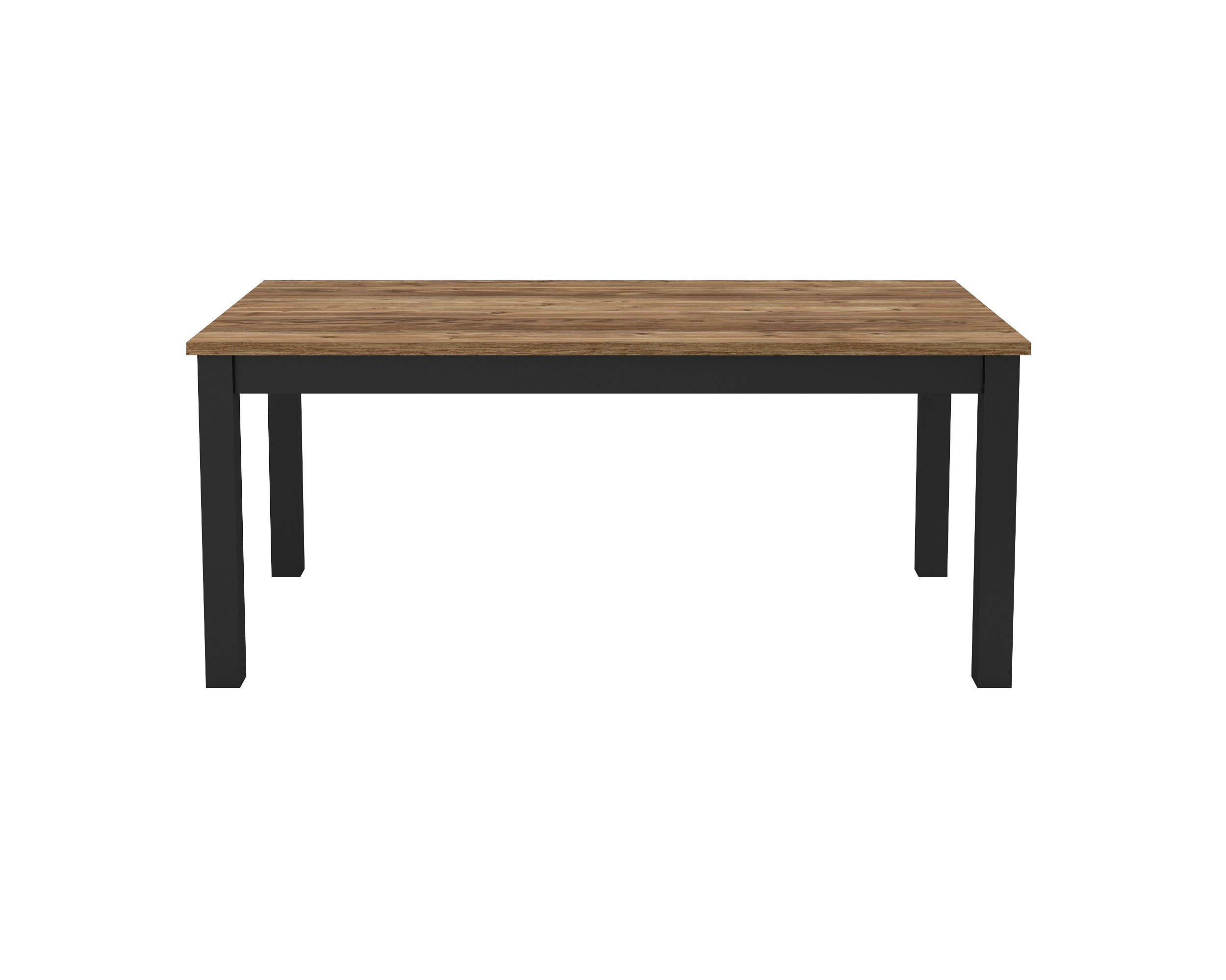 ESSTISCH ALIVO 180 x 95 x 77 cm - Schwarz, Holz (180/95/77cm) - MASSENO
