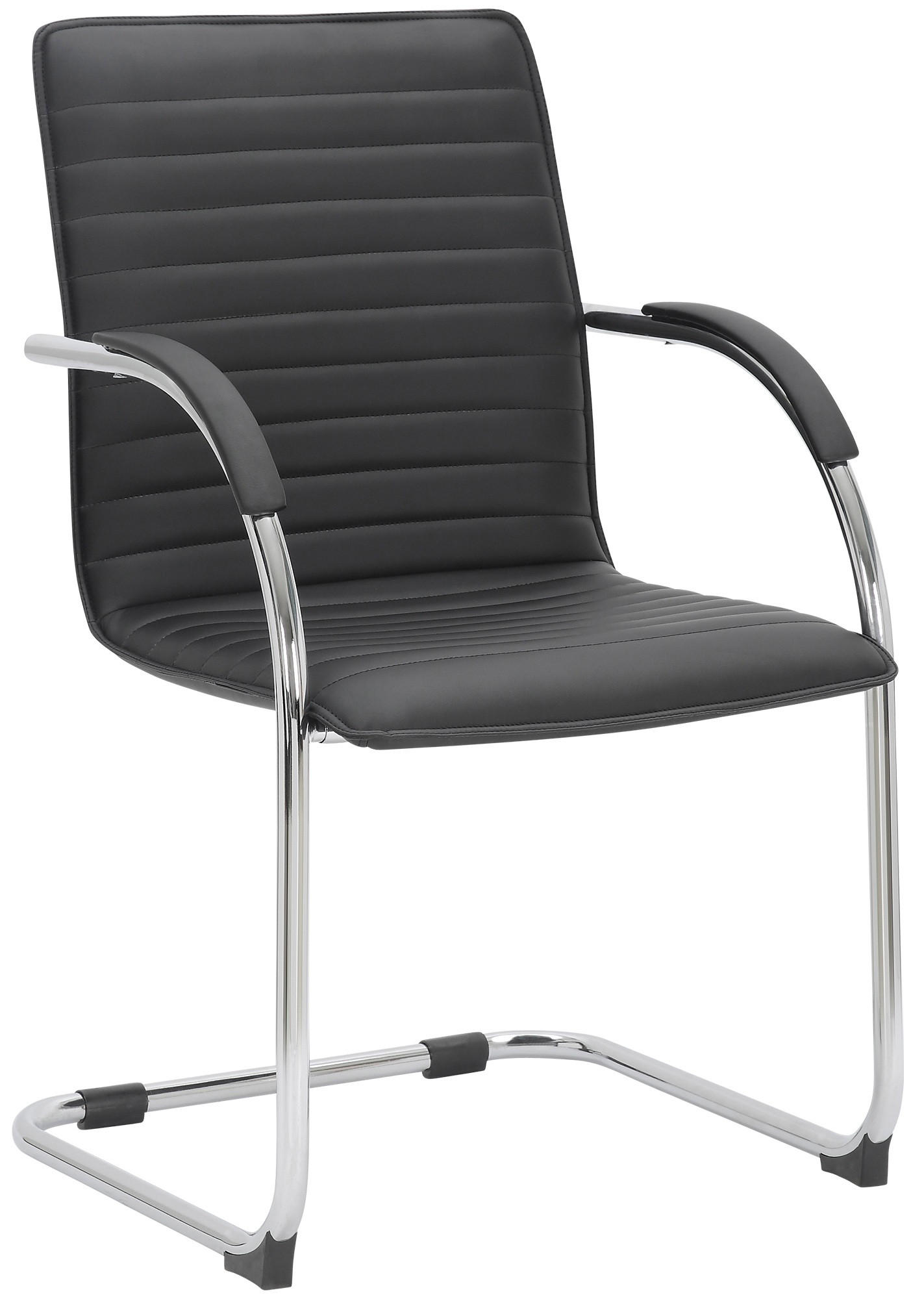 SCHWINGSTUHL Lederlook Schwarz - Schwarz, Textil/Metall (56/95/60cm) - CLP