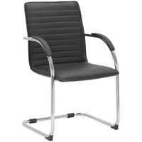 SCHWINGSTUHL Lederlook Schwarz - Schwarz, Textil/Metall (56/95/60cm) - CLP