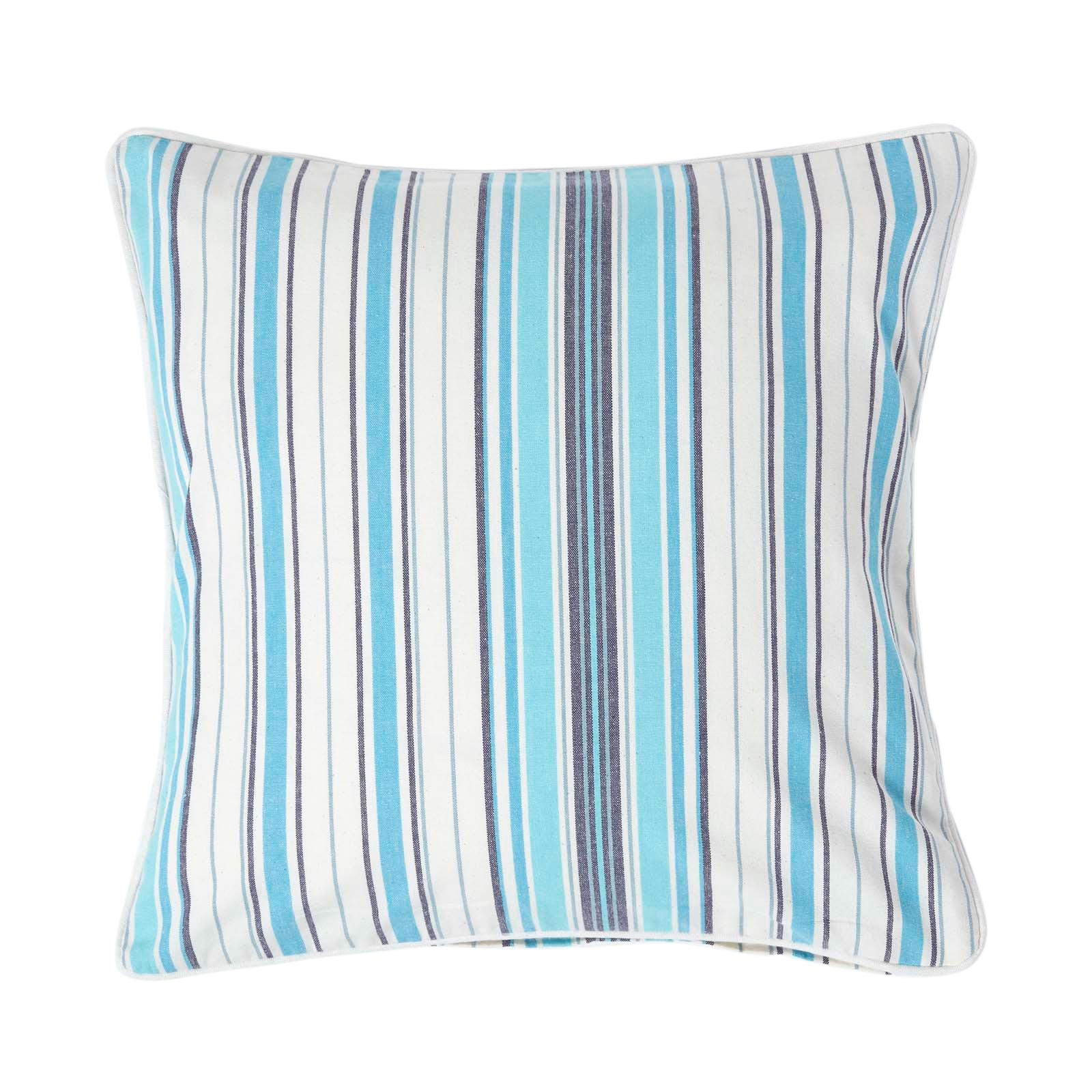 KISSENHÜLLE New England 45/45 cm - Blau, Textil (45/45cm) - Homescapes