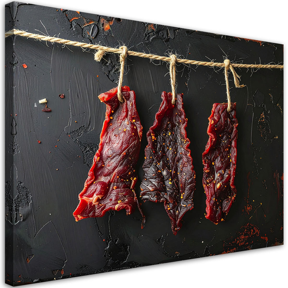 LEINWANDBILD Essen & Trinken 100x70cm - Rot, Textil (100/70cm) - Feeby