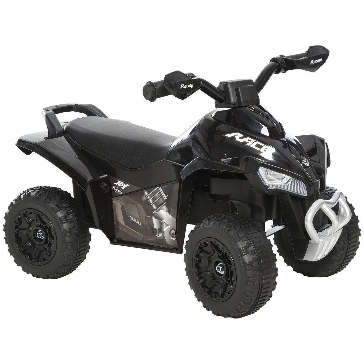 KINDERQUAD DE-16952 LED-Licht & Sound Schwarz - Schwarz, Kunststoff (67/38/44cm) - ComfortXL