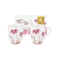 BECHER 2er-Set Large jolie punkte gold rosa 350 ml - Weiß, Keramik (0.35L) - Pip Studio