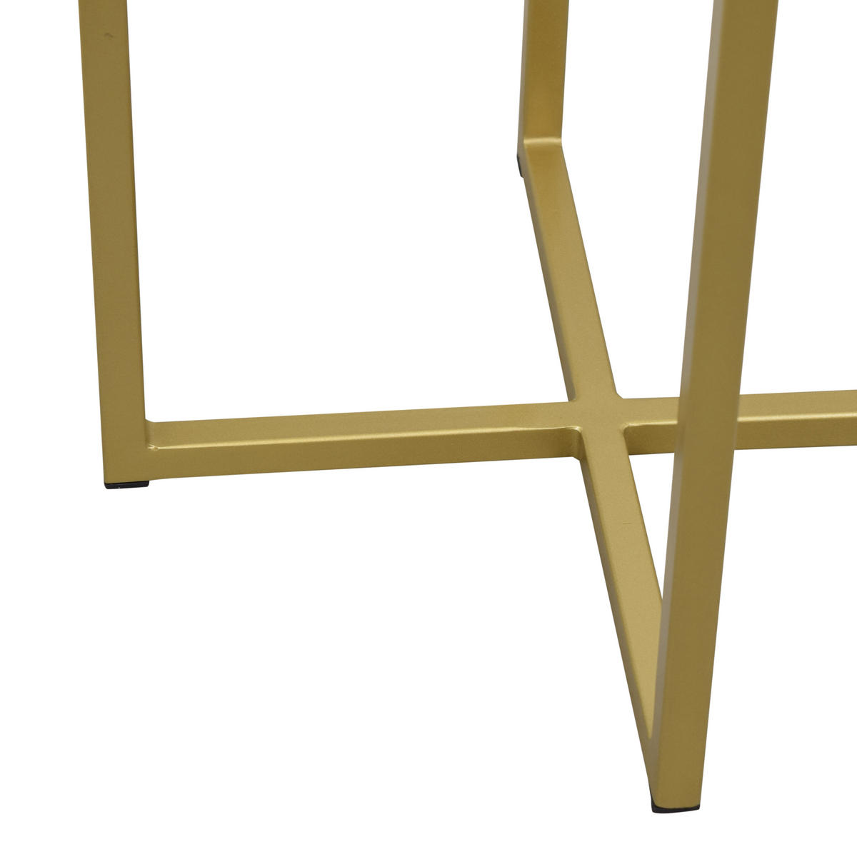 BEISTELLTISCH Nova Gold - Goldfarben, Metall (35/35/60cm) - LOFT42