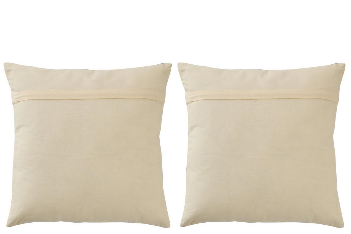 KISSEN OLA AMOR (2ER SET) - Blau, Textil (45/45cm) - J-Line