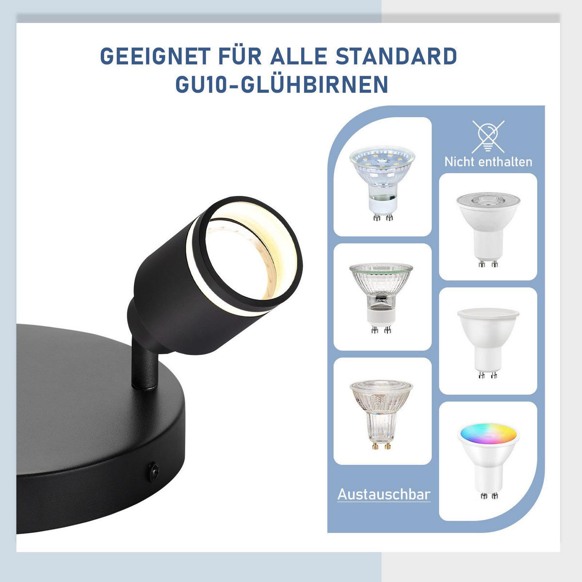 STRAHLER Lübeck 2-flammig 20/20/15.7 cm - Schwarz, Metall (20/20/15.7cm) - Nettlife