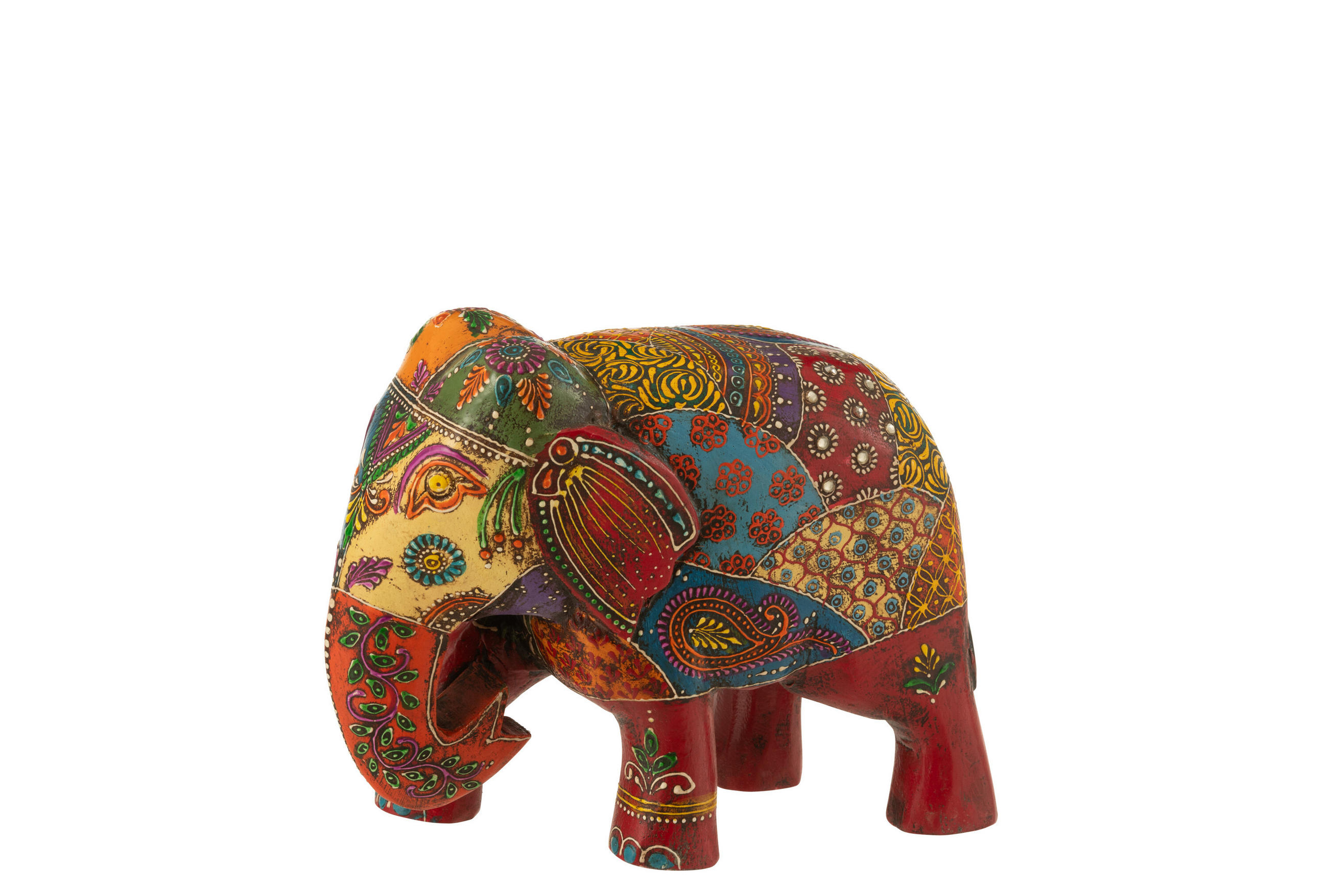 FIGUR DELHI - Holz - Multi - H20 cm - Multicolor, Holz (11/20/20cm) - J-Line