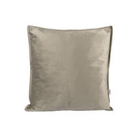 KISSENHÜLLE Samt&Sonders taupe 60/60 cm - Taupe, Textil (60/60cm) - beties Heimtextil