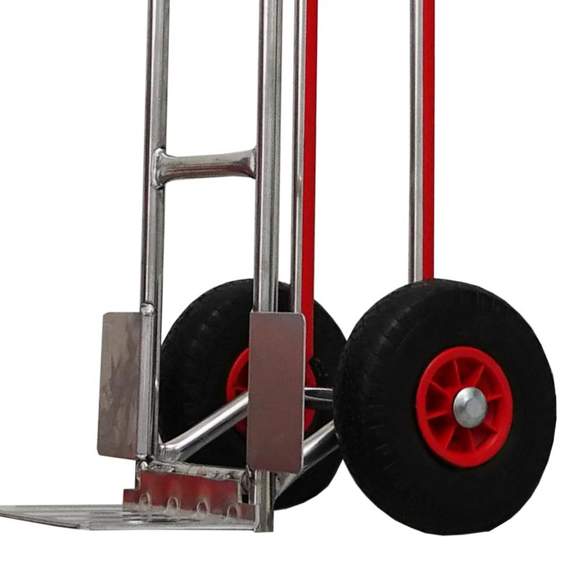 SACKKARRE Ragnar mit klappbarer Schaufel 117x60x52cm Tragkraft 250kg Räder Aluminium - Silberfarben, Metall (52/60/117cm) - PROREGAL