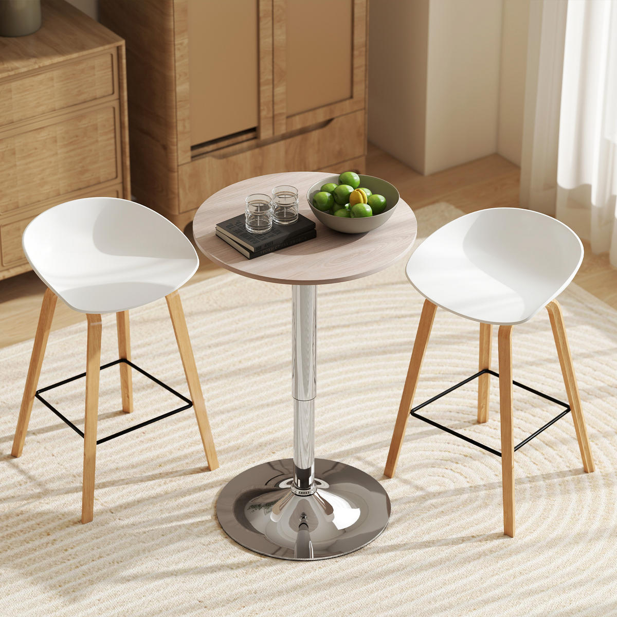 BARTISCH Naturholz 1 Stück - Beige, Metall (60/60/93cm) - GiPP