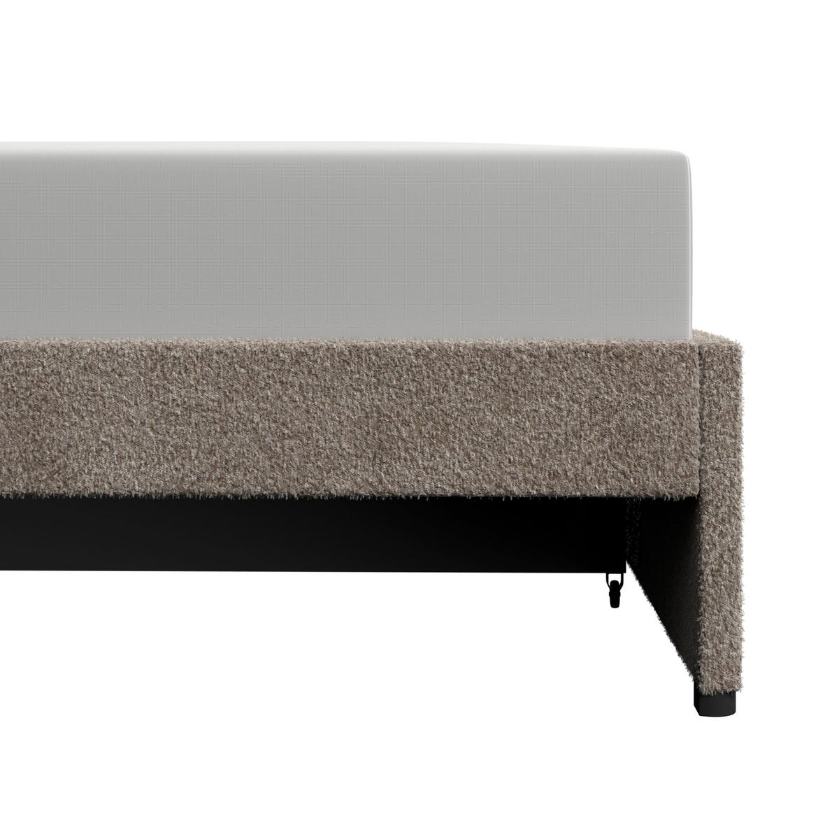 KINDERBETT Nina Taupe ca. 90 / 200 cm - Taupe, Holzwerkstoff - Bessagi Kids