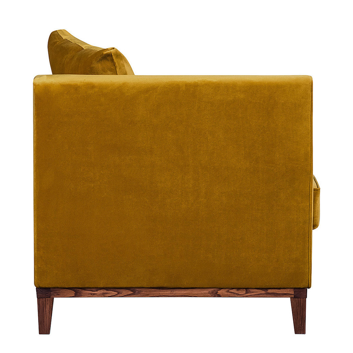 RECAMIERE - Gelb, Holz/Textil (165/77/82cm) - home24