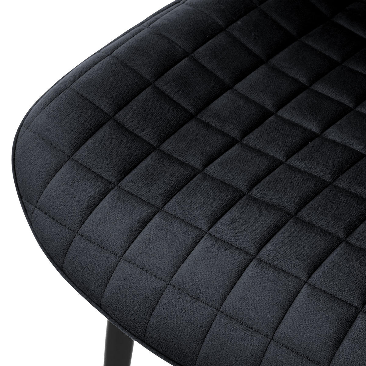 ESSZIMMERSTUHL Schwarz 2er Set - Schwarz, Metall (52/89/60cm) - ML-DESIGN