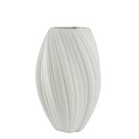 VASE Yatung Weiß Ø52/81 cm - Weiß, Stein (81cm) - Light & Living