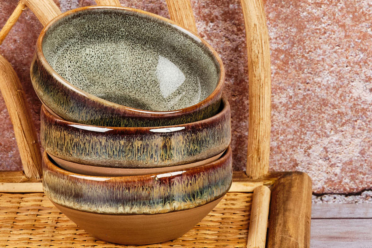 SCHALEN Genesis Ø8cm - 6er-Set - Basalt - Braun, Keramik (8cm) - Björn