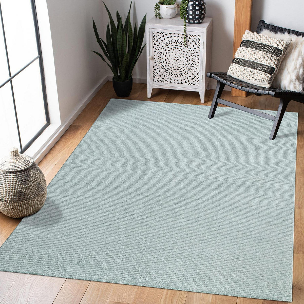 KURZFLOR-TEPPICH Fancy 900 Grün/ Türkis 200x290 cm - Türkis/Grün, Textil (200/290cm) - carpet city
