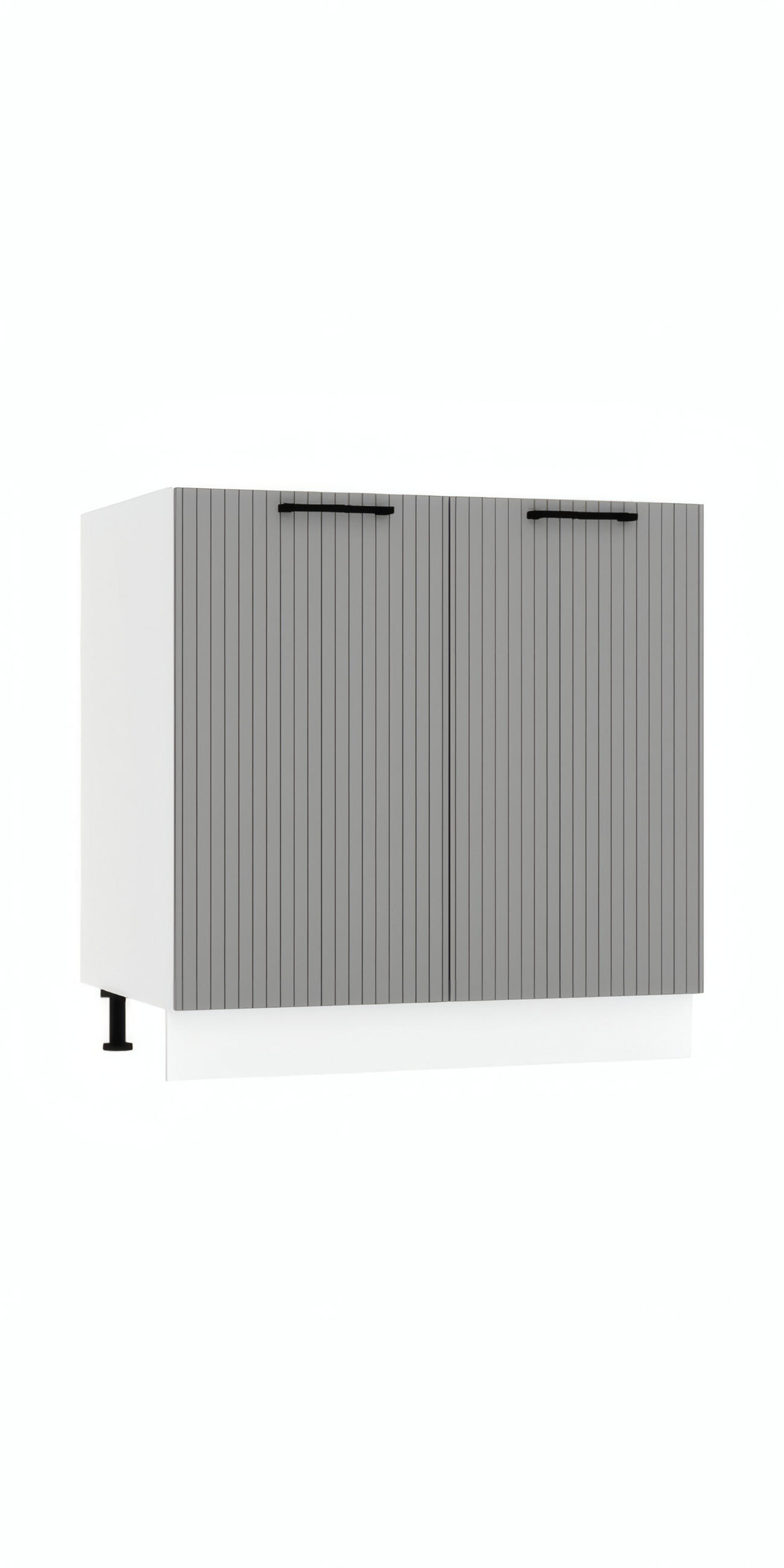 UNTERSCHRANK D80 - KENDRO - Elegante Stauraum Idee - Weiß/Grau, Holz/Metall (80/82/52.4cm) - ROYAL24_MARKT