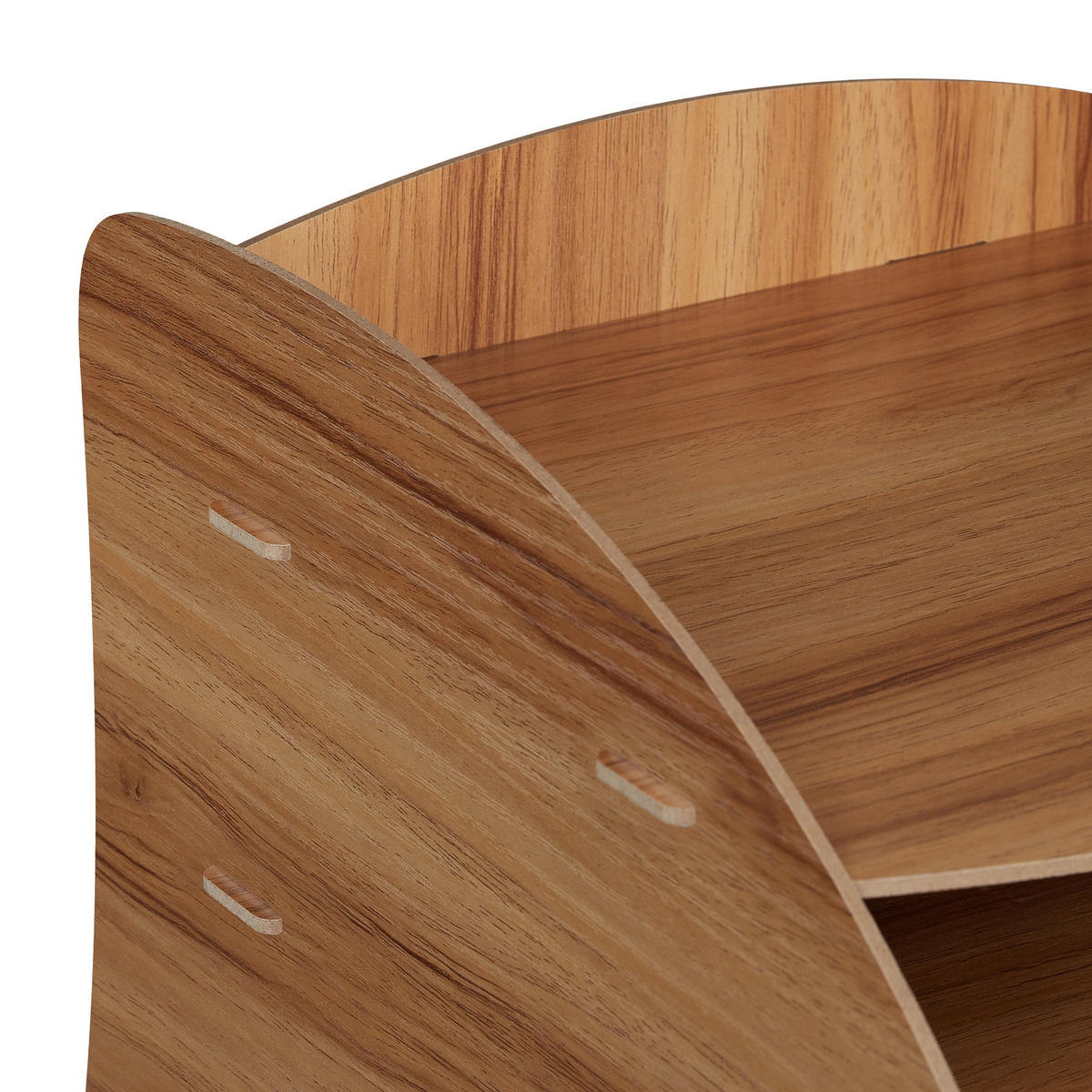 DOKUMENTENABLAGE - Dunkelbraun, Holzwerkstoff (25.5/27/34.5cm) - Relaxdays