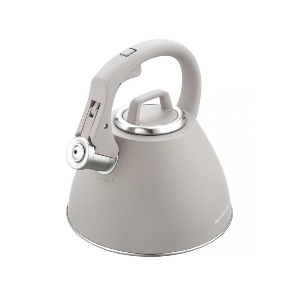WASSERKESSEL Grau 22.5/21/23 cm 64822 - Grau, Metall (22.5cm) - Klausberg 