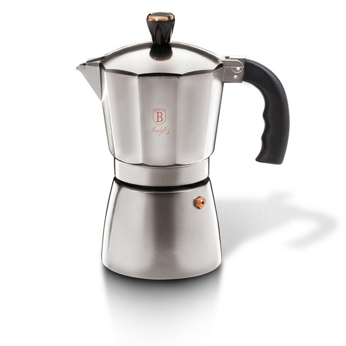 ESPRESSOKOCHER Silber 10/10/20 cm BH6390 - Silberfarben, Kunststoff (10/20/10cm) - Berlinger Haus