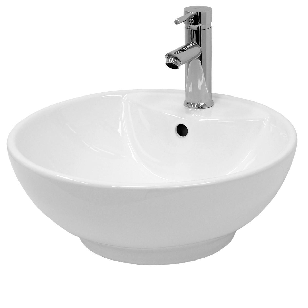 WASCHBECKEN - Weiß, Keramik (28/18.5/45.5cm) - ECD-Germany