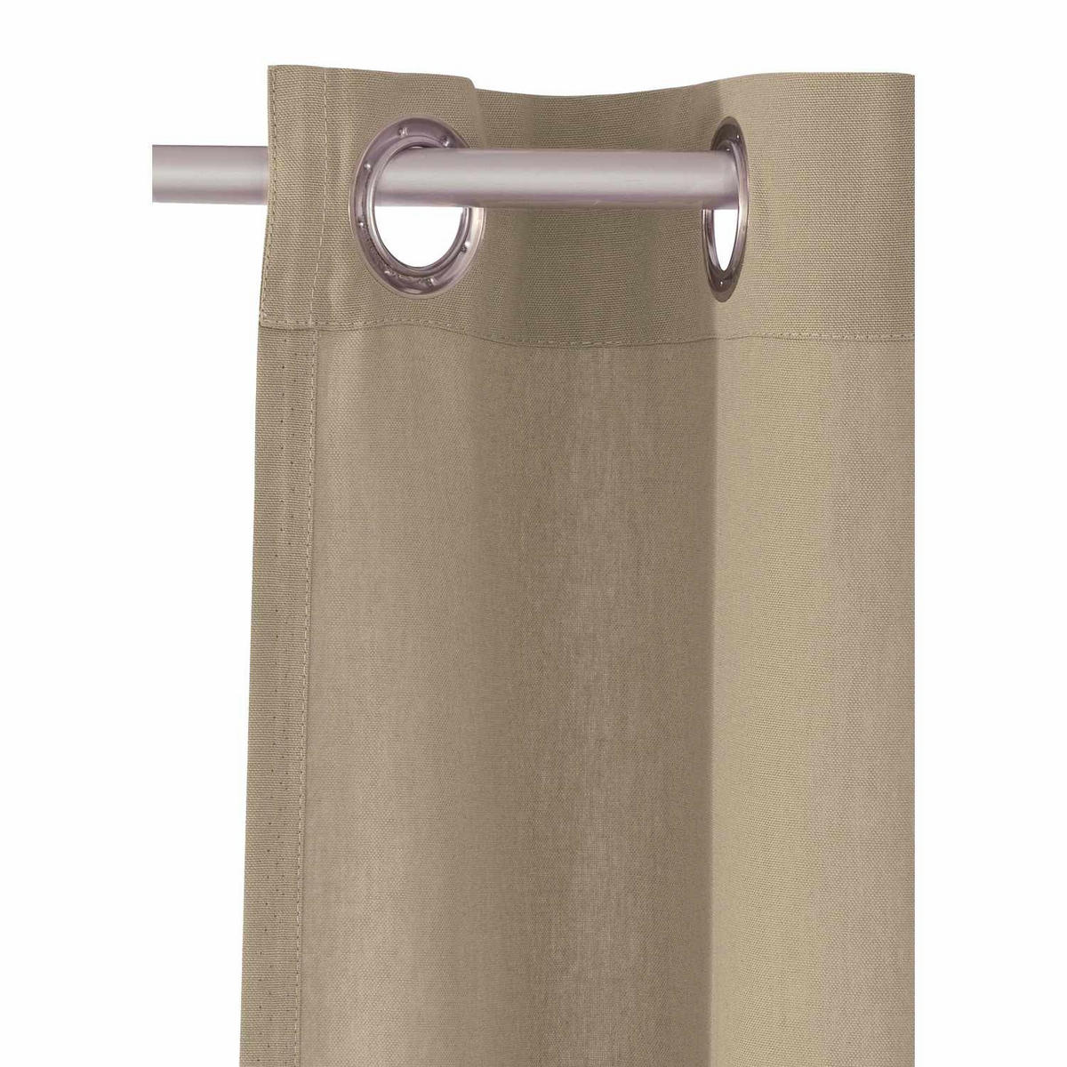 ÖSENVORHANG DOVE Blickdicht - Ecru, Textil (140/0.5/245cm) - Tom Tailor