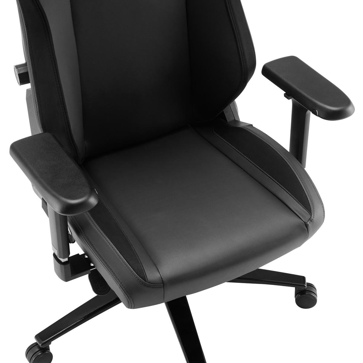 GAMING-BÜROSTUHL Heavy SMI Schwarz - Schwarz, Metall (55/137/49cm) - MaxPodium