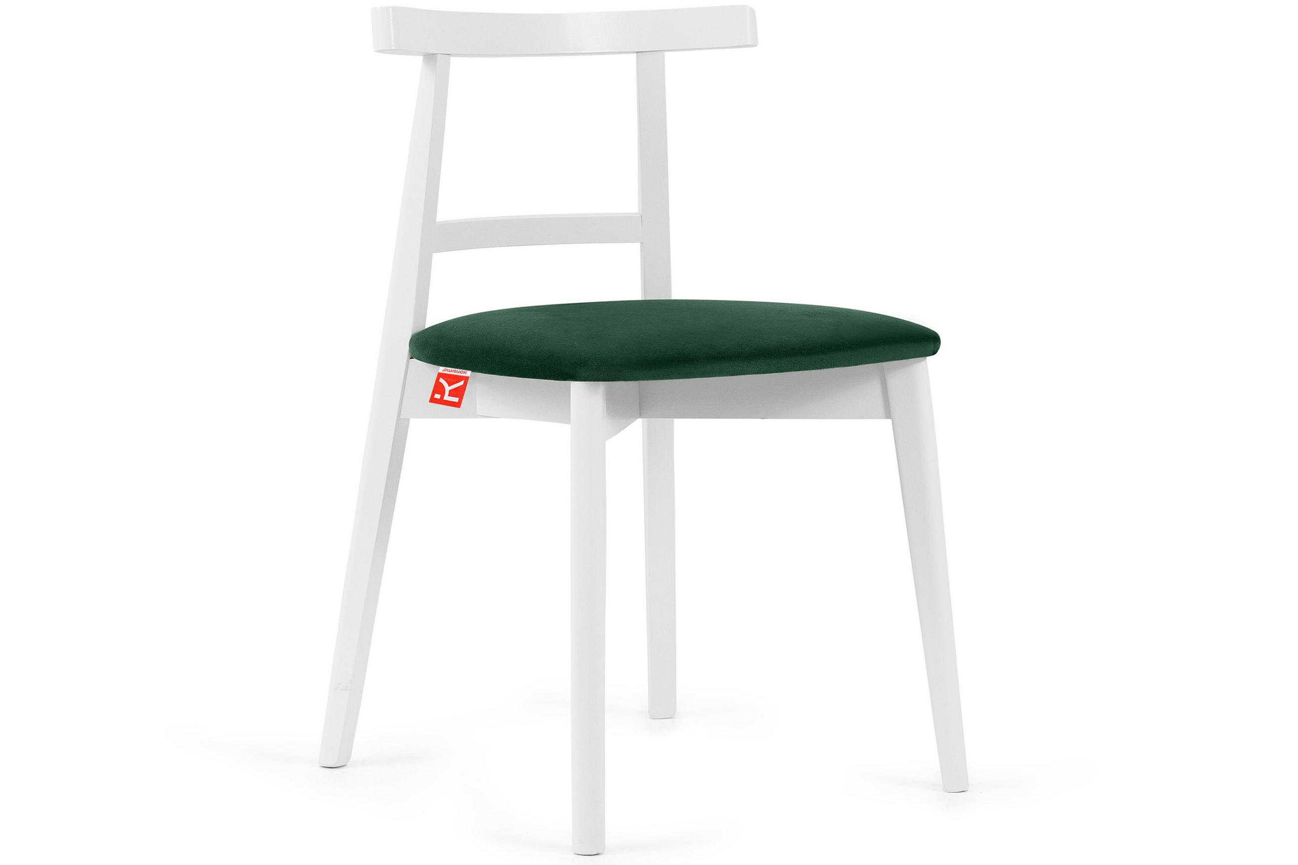 ESSTISCHSTÜHLE LILIO 2 St Vintage, Dunkelgrün / weiß - Dunkelgrün/Weiß, Holz/Textil (47/76/45cm) - KONSIMO®