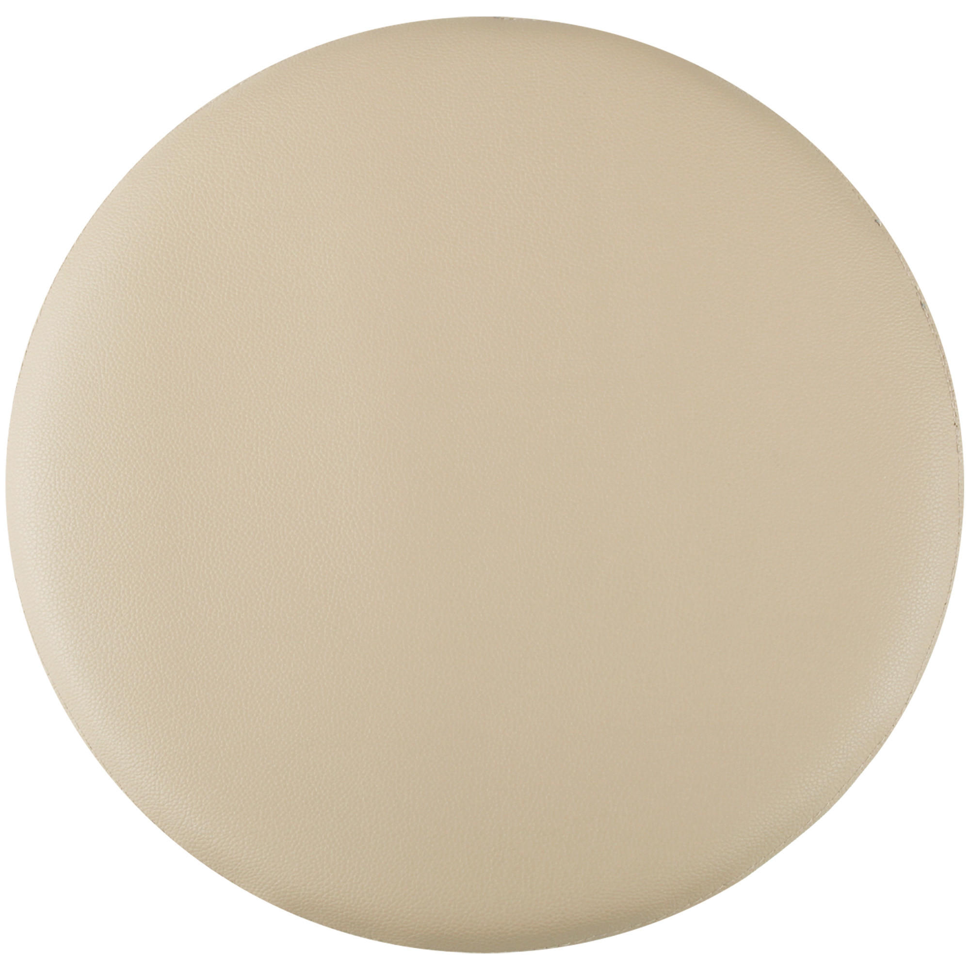 STUHLKISSEN ⌀ 38cm taupe Lederimitat mit Antirutsch - Taupe, Textil (38/38/1cm) - Bestlivings
