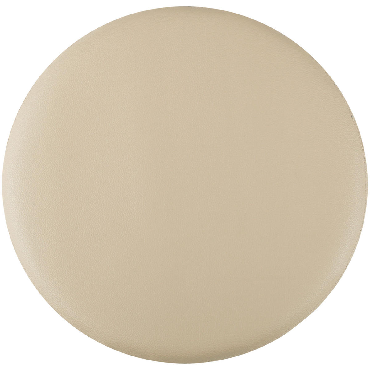 STUHLKISSEN ⌀ 38cm taupe Lederimitat mit Antirutsch - Taupe, Textil (38/38/1cm) - Bestlivings