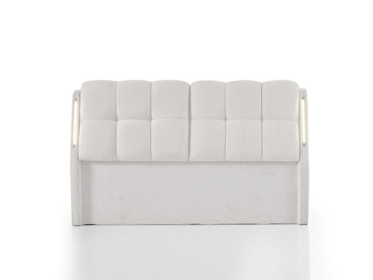 POLSTERBETT Sleep Fit 120x200 Creme - Creme, Textil/Metall (120/200cm) - Villa Möbel