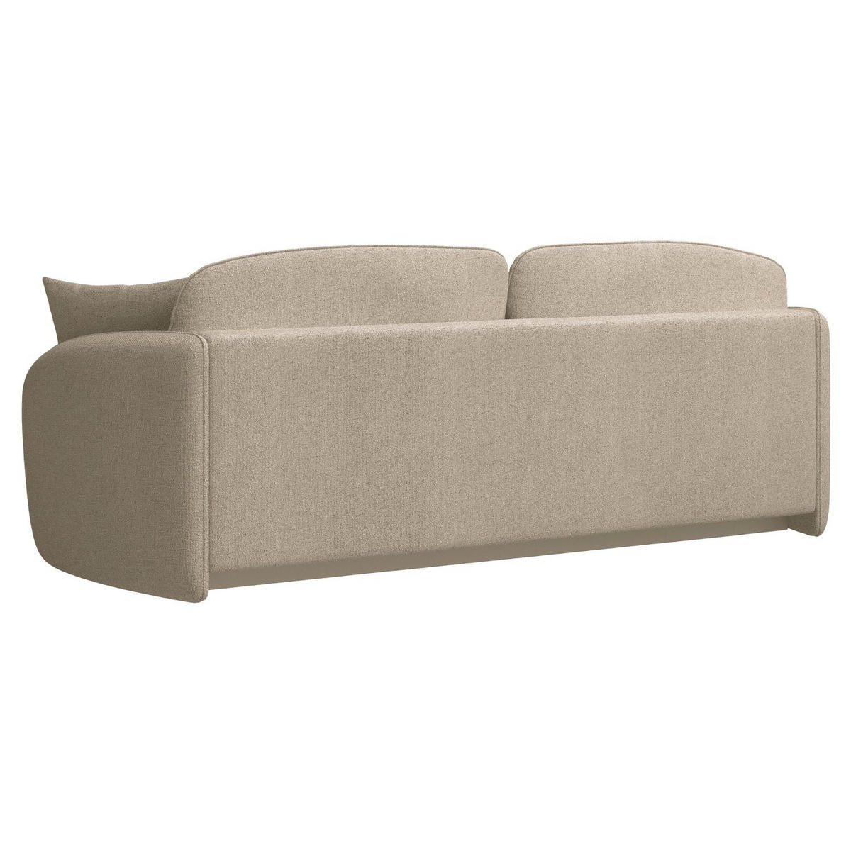 3-SITZER-SOFA Savoy Beige mit Schlaffunktion - Beige/Schwarz, Kunststoff/Textil (254/96/105cm) - Selsey