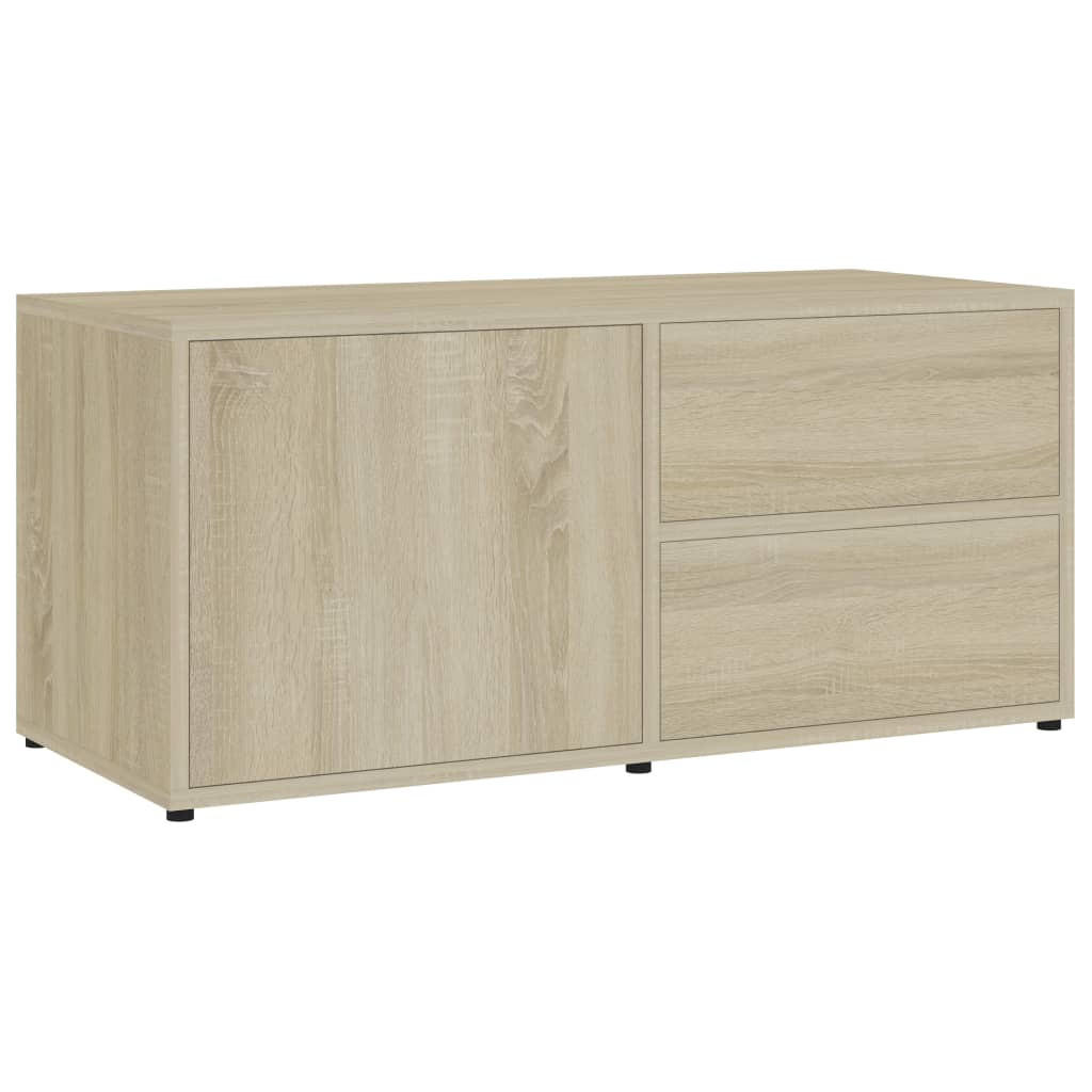 vidaXL Lowboard Sonoma Eiche 80x36x34 cm