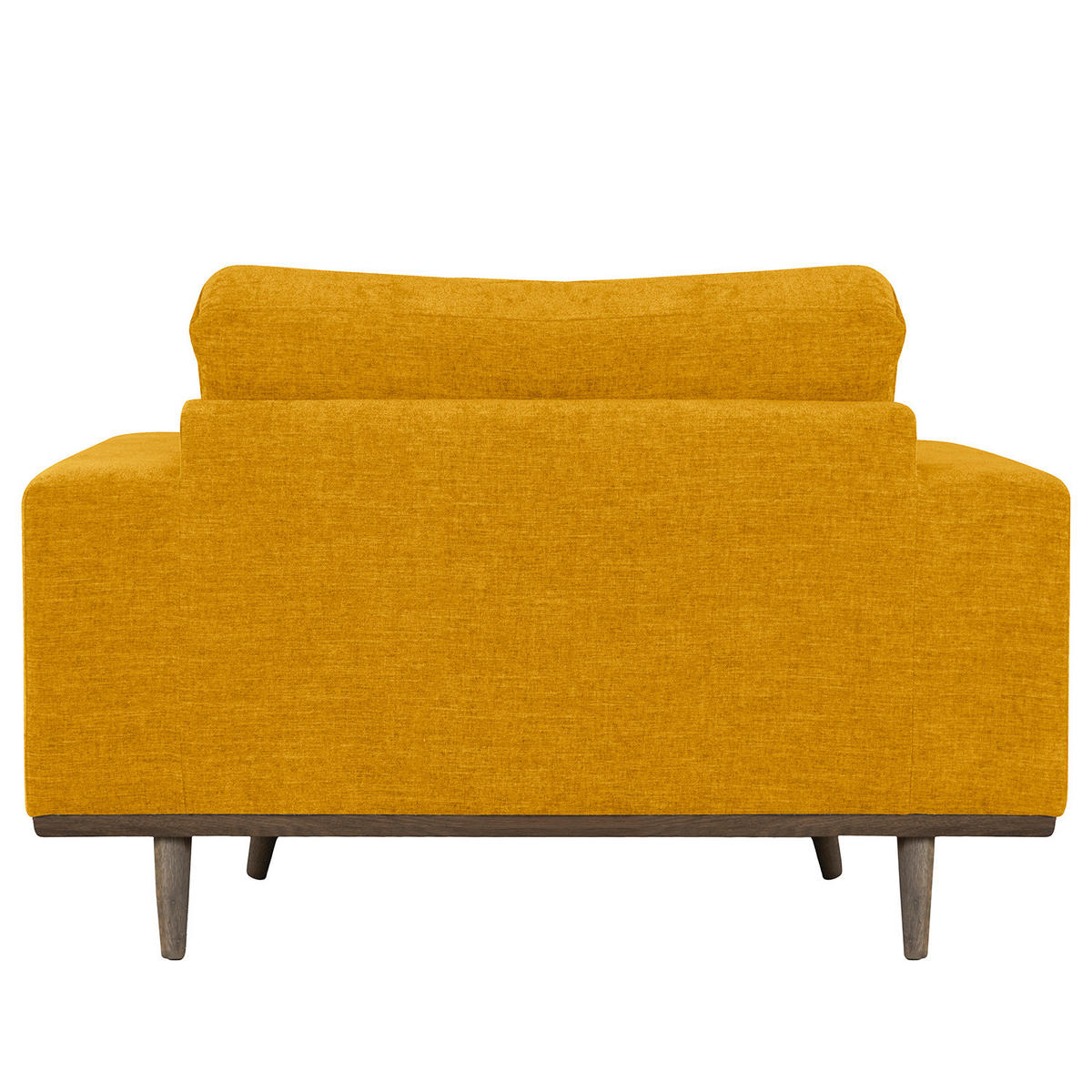 SESSEL - Eichefarben/Gelb, Eichenholz/Textil (122/81/88cm) - home24