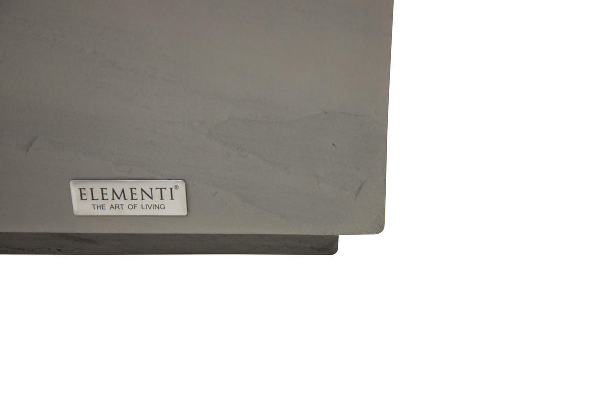 BEISTELLTISCH COLORADO aus GF-Beton, Wetterbeständig, 35x35x46 cm - Grau, Naturmaterialien (35/35/46cm) - Elementi