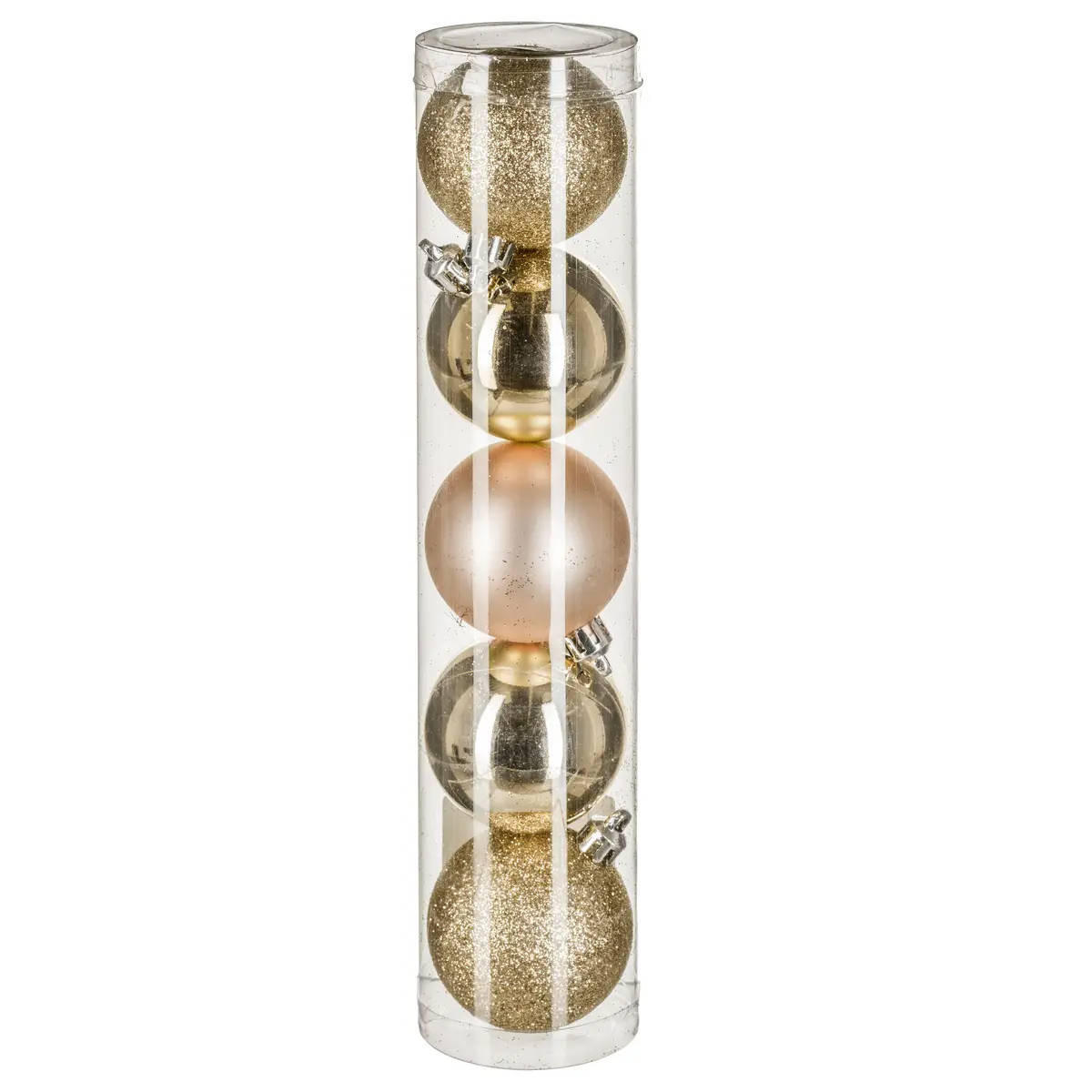 WEIHNACHTSKUGELN 5er-Set Ø 5 cm - Goldfarben, Kunststoff (5/6.2/5cm) - Atmosphera Createur d´interieur