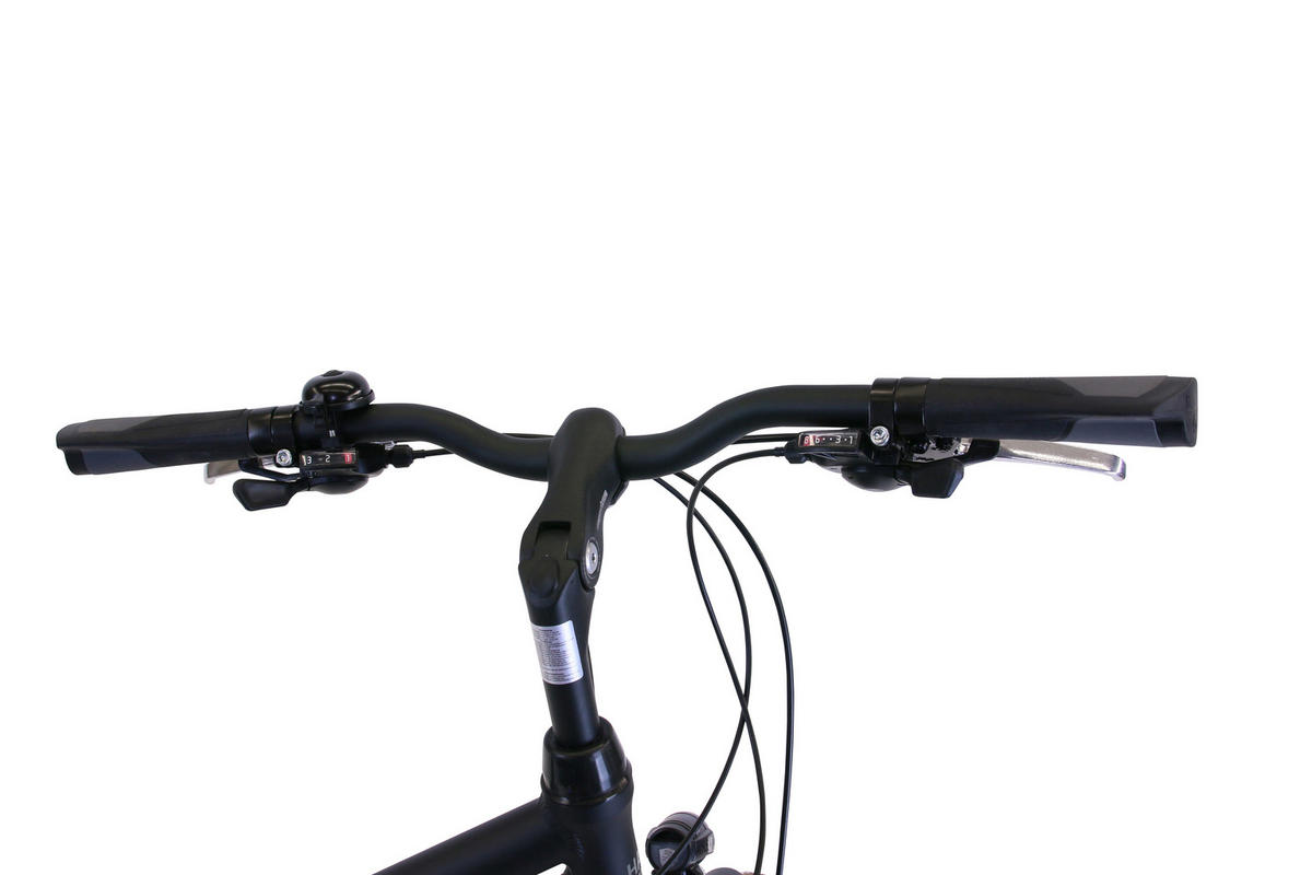TREKKING Lady Premium Black 3x8 Gang 28 Zoll Gr: 44cm & 48cm - Schwarz, Metall (44cm) - Hawk Bikes
