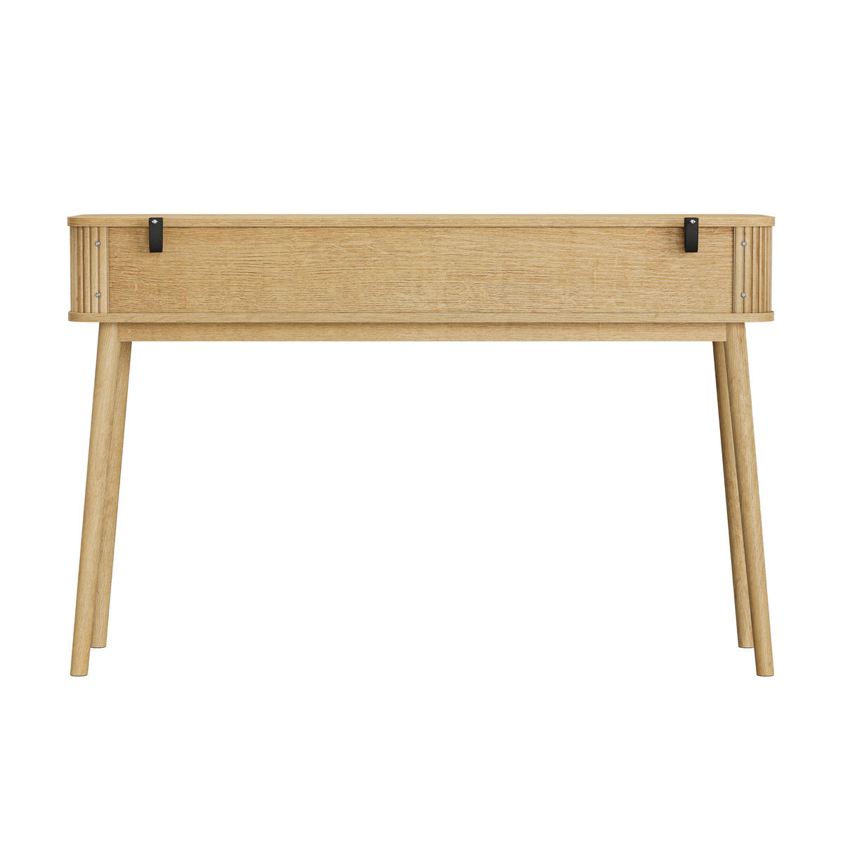 KONZOLOVÝ STOLEK Mid-century se 2 zásuvkami, dubový dekor - barva dubu, kompozitní dřevo (35/120/77.6cm) - Urban Meuble