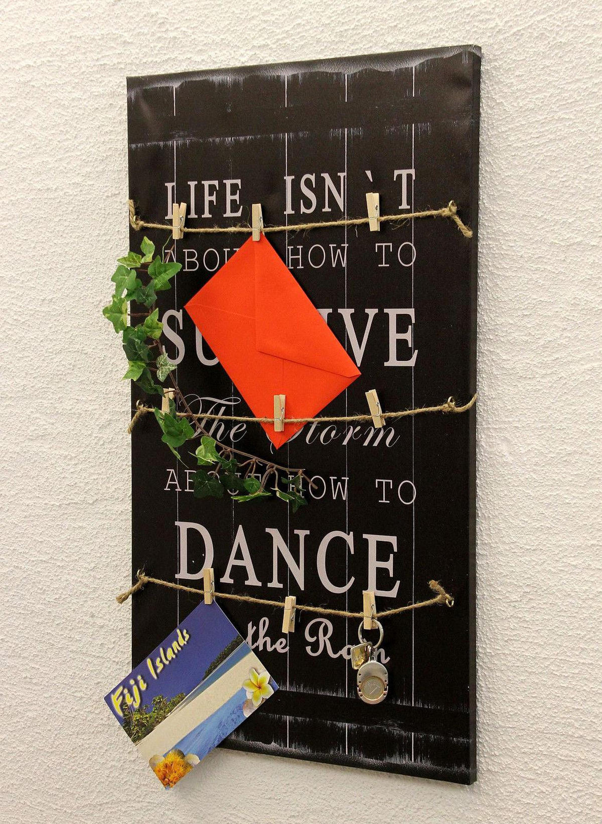 MEMOBOARD Schwarz 39/1,5/68 cm - Schwarz, Holz (39/68/1.5cm)