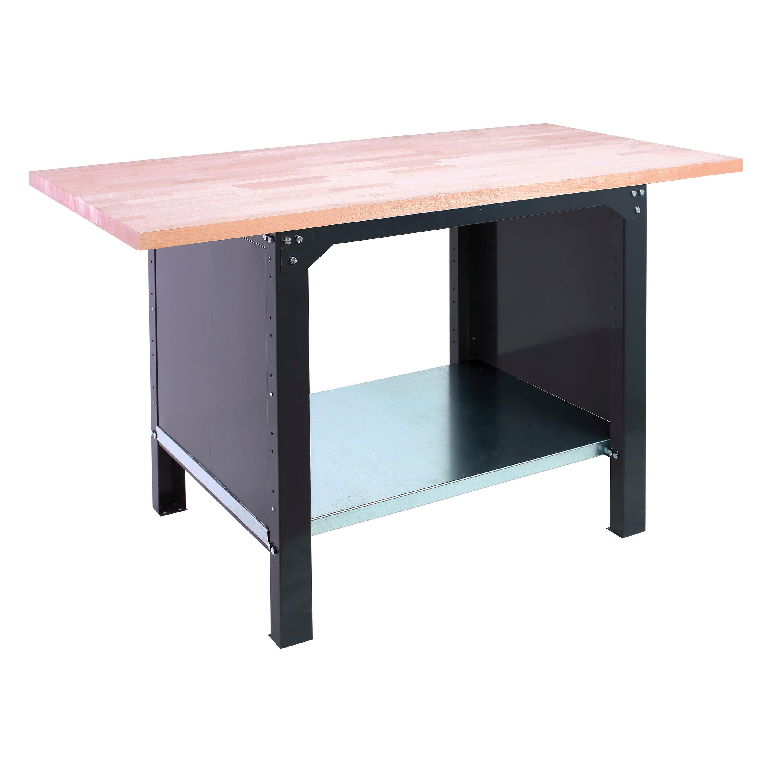 WERKBANK Buffalo Wood HxBxT 86,5 x 150 x 75 cm Traglast 1000 kg Anthrazit - Anthrazit, Metall (150/86.5/75cm) - PROREGAL