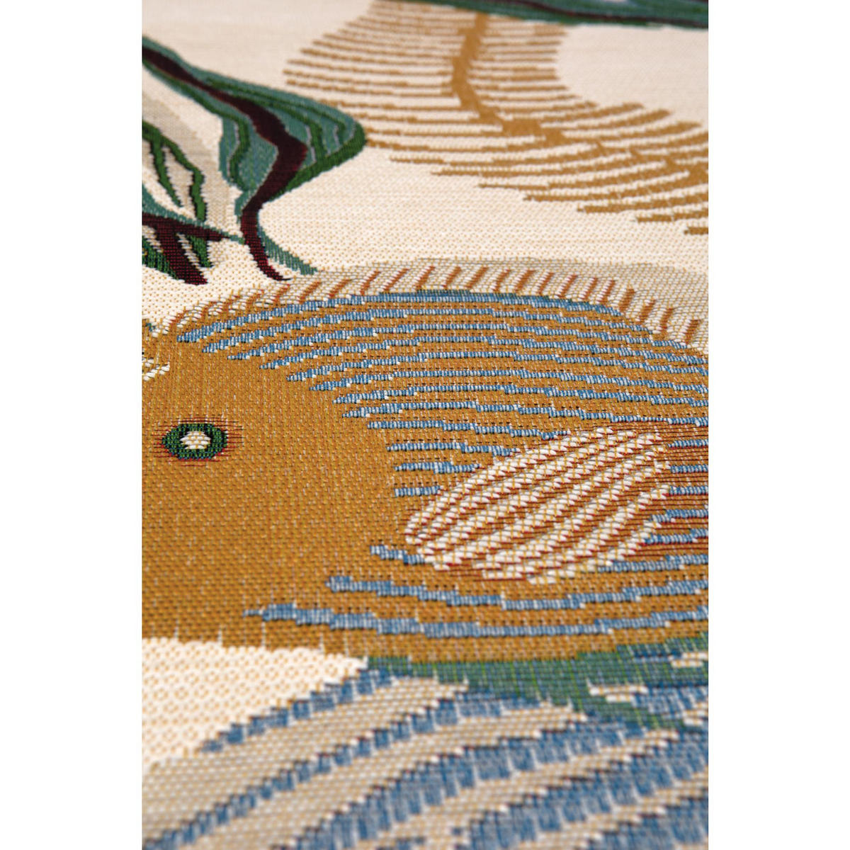 OUTDOOR-TEPPICH Dori lagunenblau durchmesser 160 cm - Türkis, Textil (160/160cm) - Vivaraise