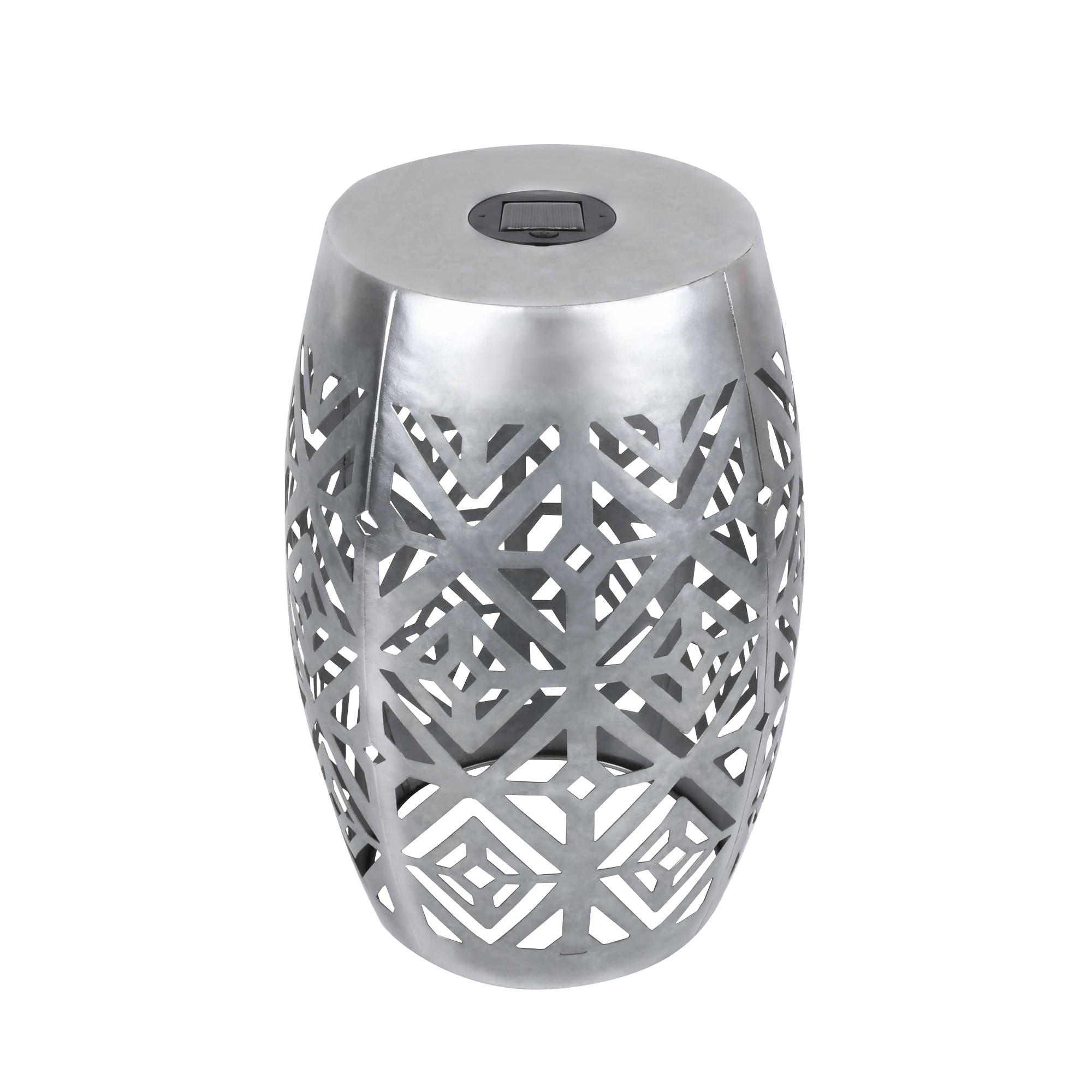 GARTEN-BEISTELLTISCH Silber - Silberfarben, Metall (45.7/31.1/45.7cm) - Teamson Home
