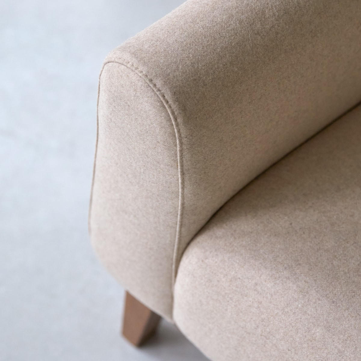 SOFA Bjorn Beige aus Stoff - Beige, Textil (155/69/82cm) - Tikamoon