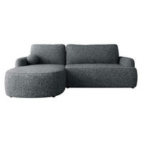 ECKSOFA Loridu, Seite: Links - Dunkelgrau/Schwarz, Holz/Kunststoff (250/174cm) - MIRJAN24