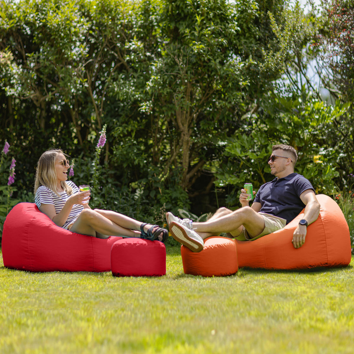 OUTDOORSITZSACK Klassisch - Rot, Kunststoff (85/50/85cm) - Veeva