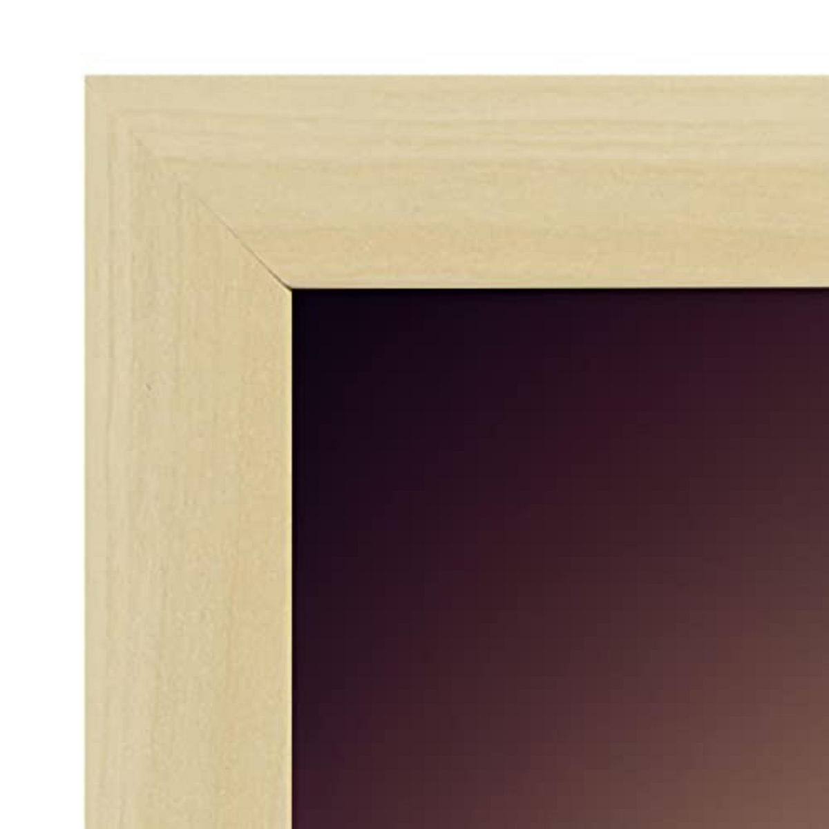 POSTER Set mit 4 Wald Tier im T Burton Goth Stil A4 Rahmen aus hellem Holz - Beige, Papier (29.7/3cm) - Nacnic