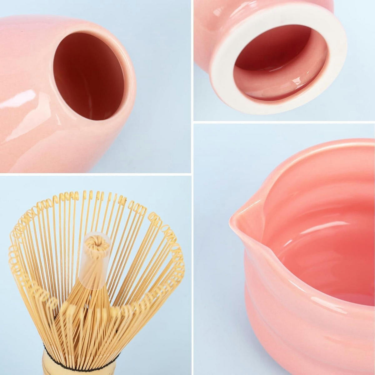 MATCHA Set 7-teilig Rosa - Rosa, Keramik (12.5/13/19.3cm)