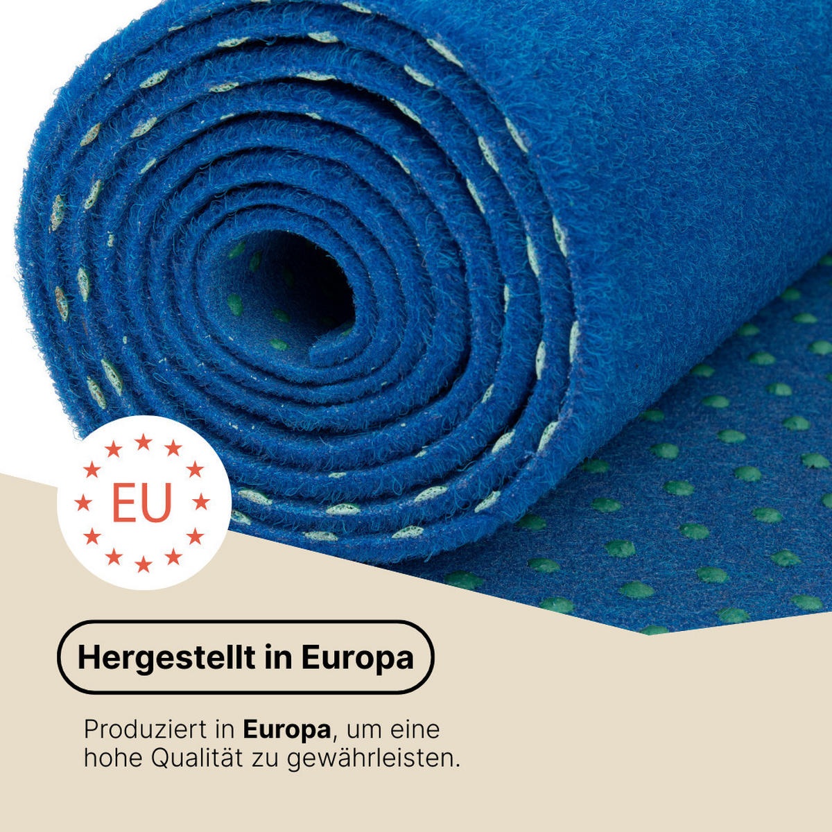 KUNSTRASEN Magic Forest 6,5 mm – Rasenteppich für Balkon, Terrasse & Garten, wetterfest 300/200 cm - Blau, Textil (300/200cm) - Tapiso
